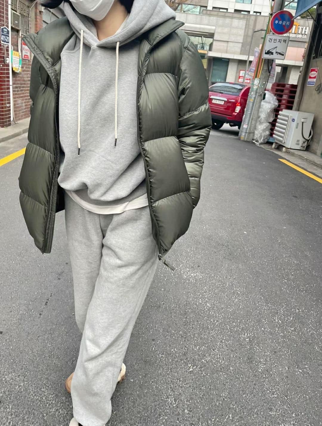 J210129-連帽舖毛套裝-灰棉褲 (現貨) 